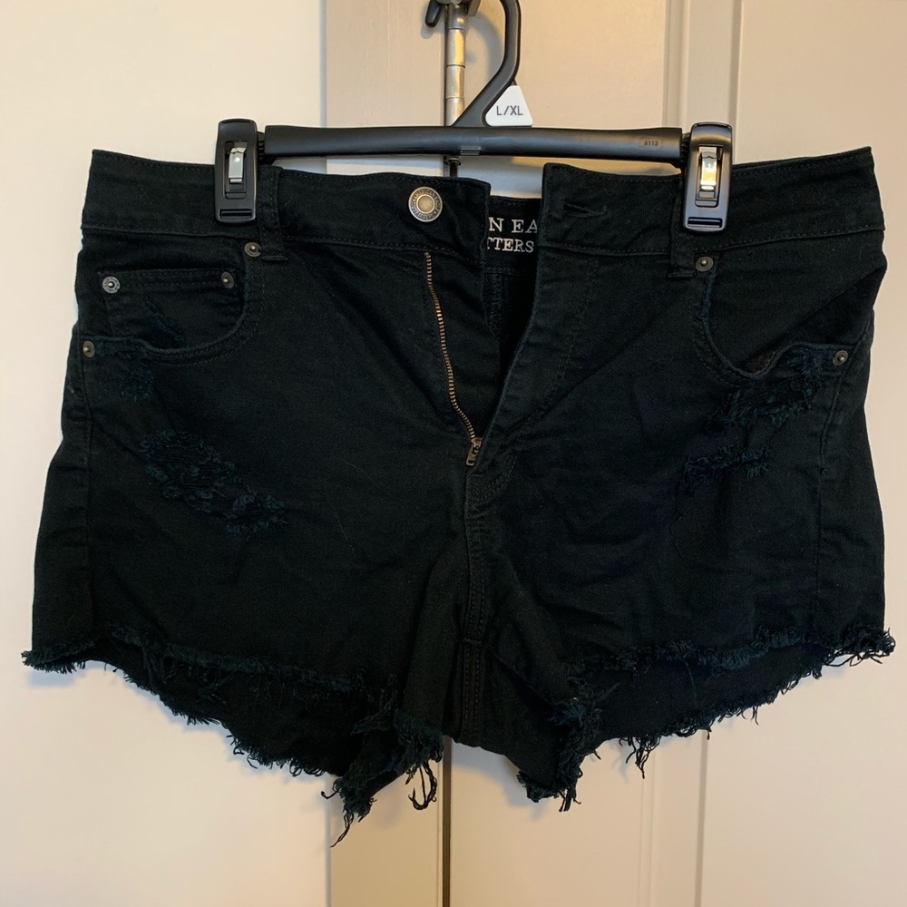 Black High Rise American Eagle Shorts